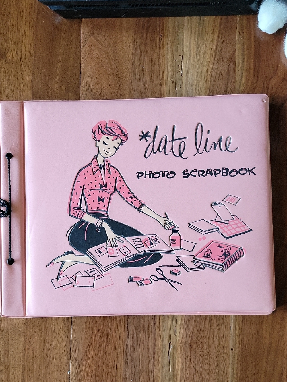 1958 Vintage Date Line Photo Scrapbook